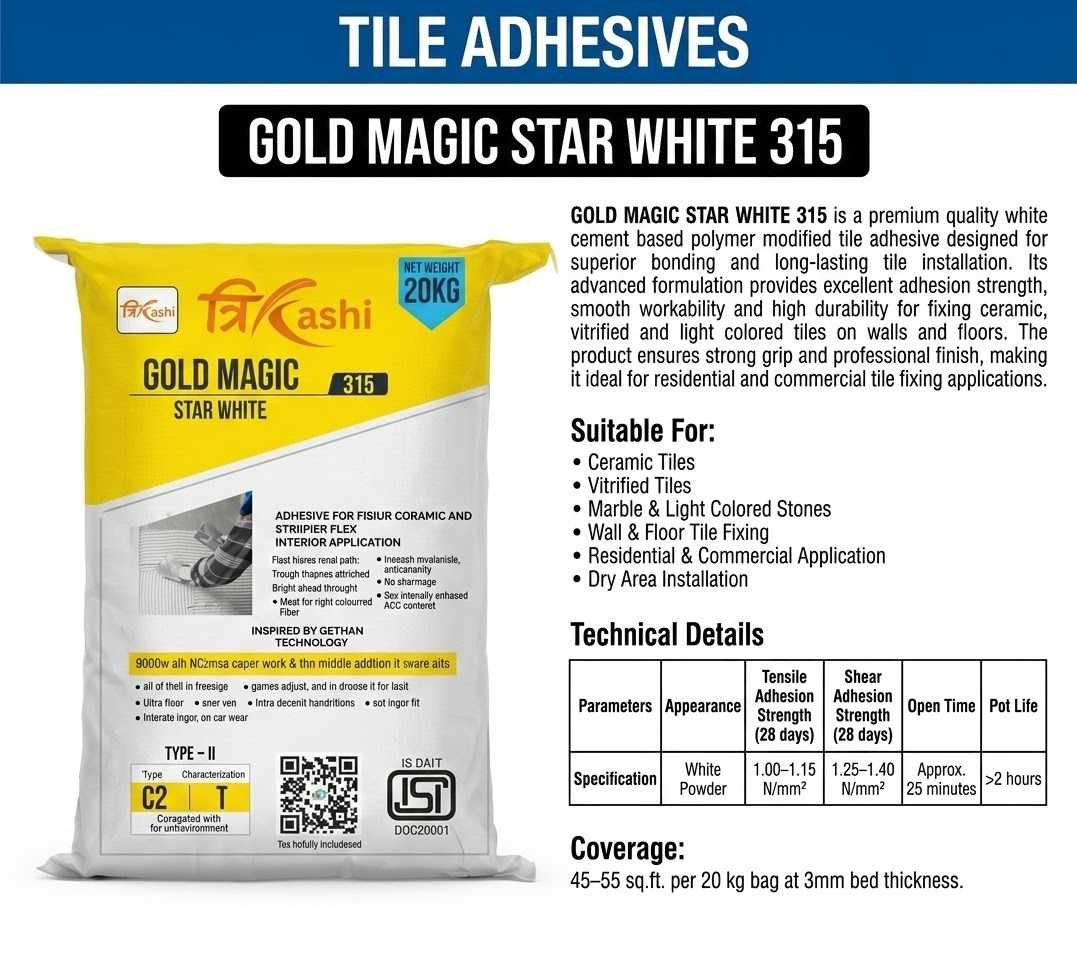 Trikashi White Adhesive Technical Formulation